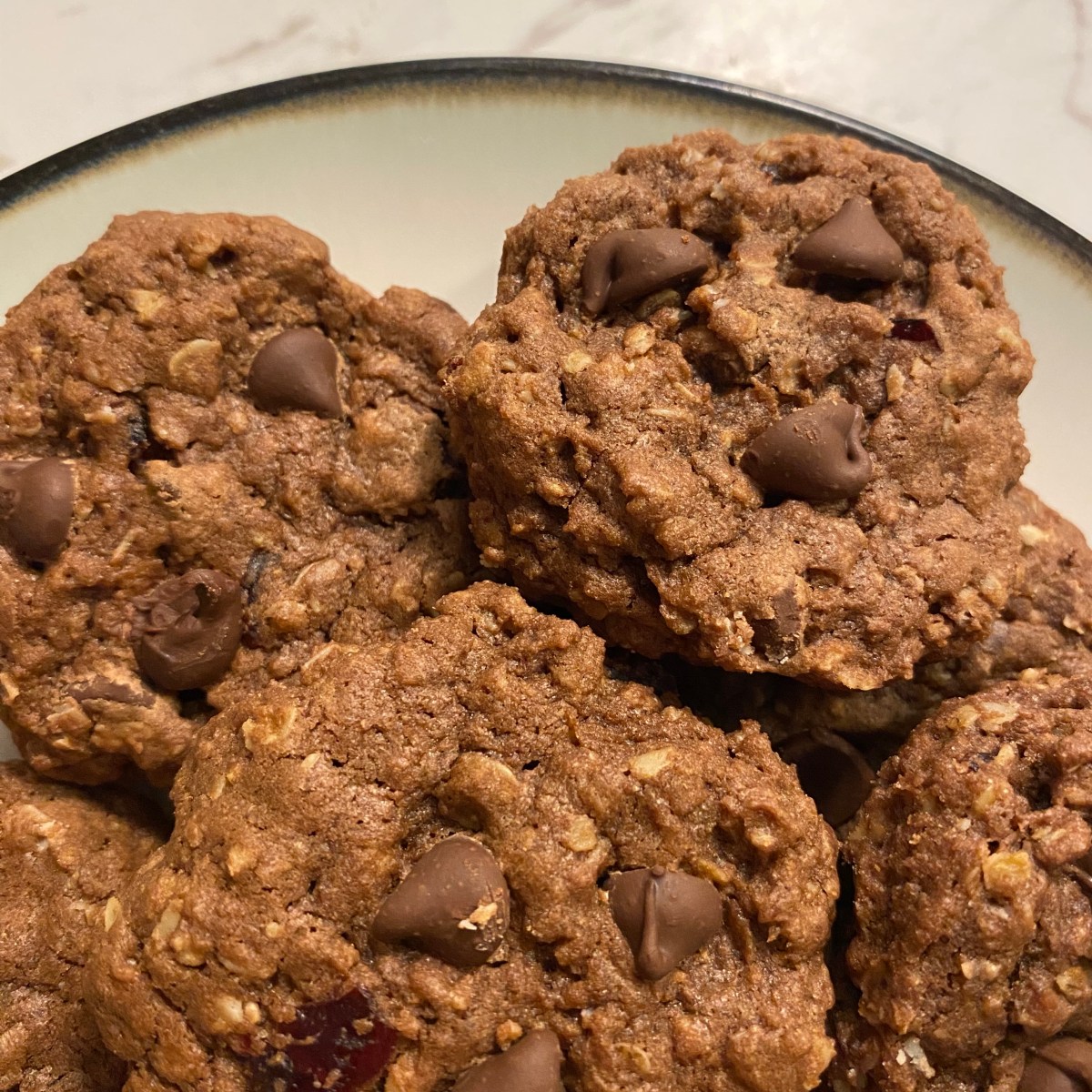 Chocolate-Cranberry Oatmeal Cookies (Sourdough Discard&nbsp;Optional)