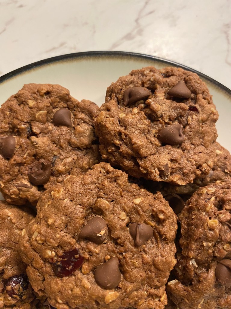 Chocolate-Cranberry Oatmeal Cookies (Sourdough Discard&nbsp;Optional)