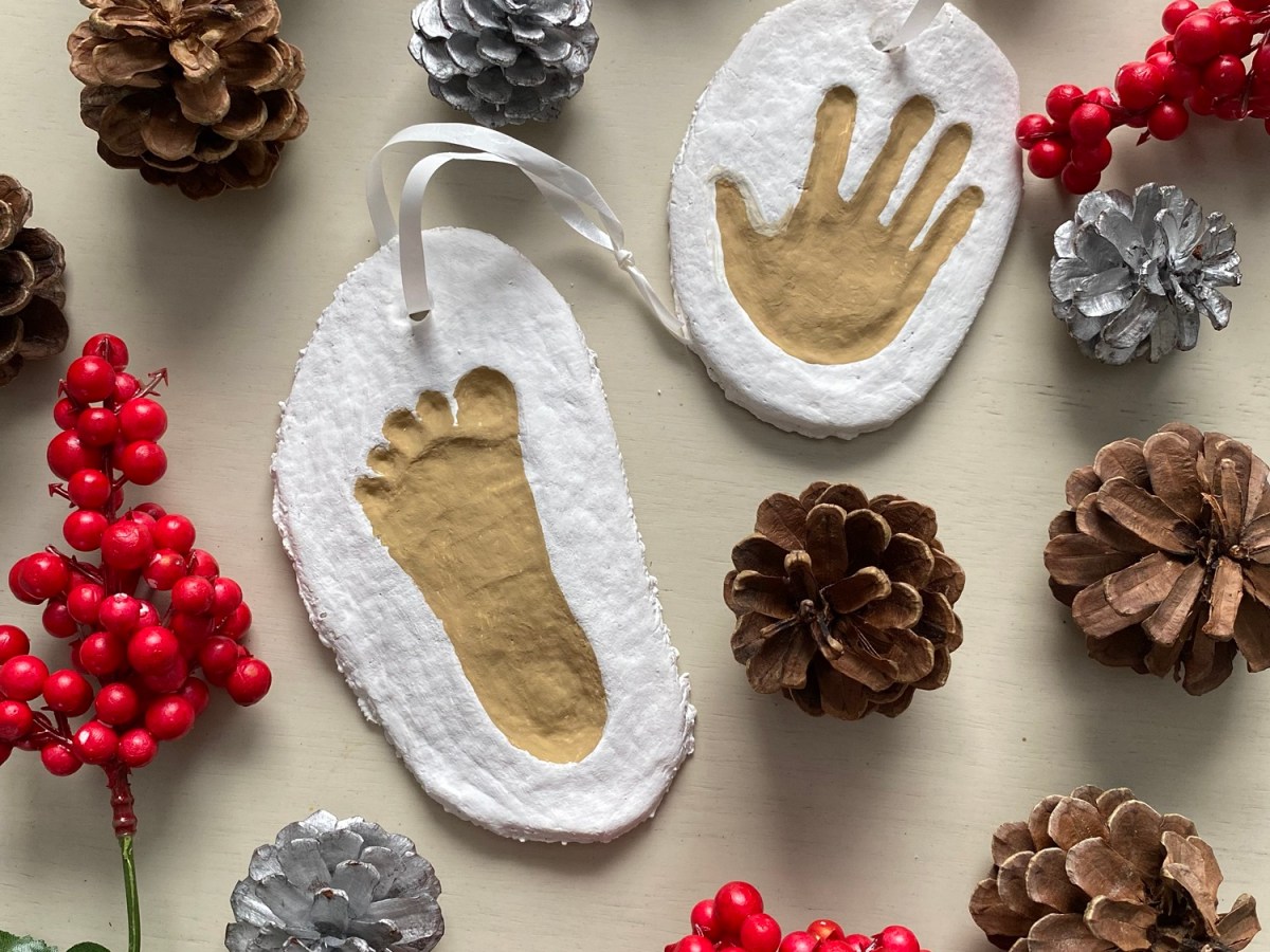 Salt Dough Baby Print&nbsp;Ornaments