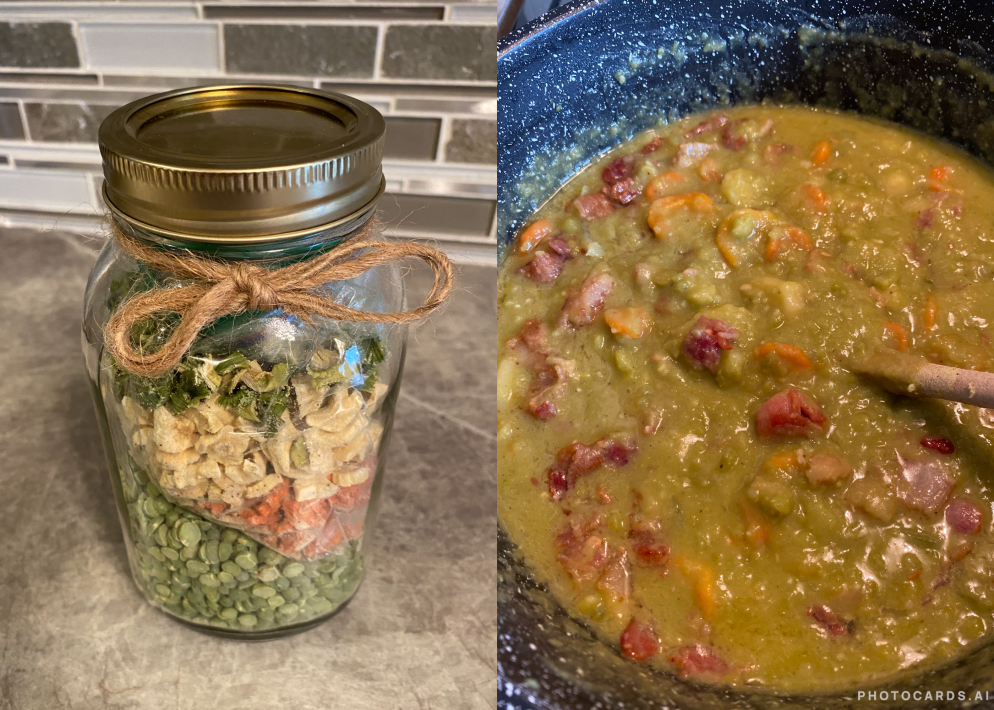 Easy Green Split Pea & Bacon Soup Recipe: Jar Soup Mix Version&nbsp;Included!