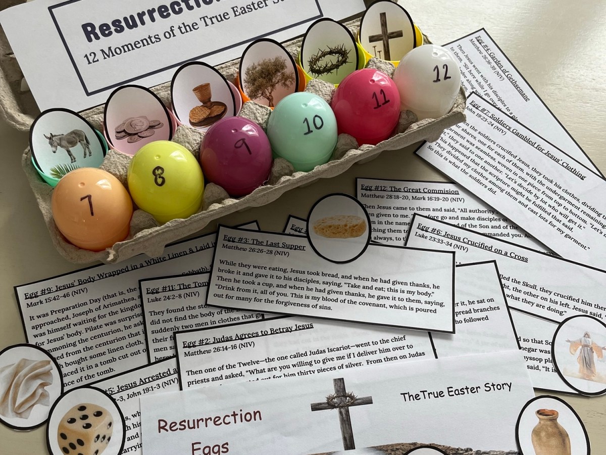 Resurrection Eggs Kids Activity: 12 Moments of the True Easter Story (Free PDF&nbsp;Download)
